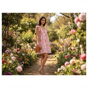 Tuckernuck x Cameran Eubanks Wimberley Folly Floral Flutter Sleeve Mini Dress XS